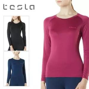 [하프클럽/테슬라]테슬라 기능성 여성용 언더레이어 긴팔 라운드 티셔츠 FUD01