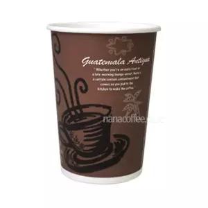 종이컵 8온스 초코 인쇄 테이크아웃컵 일회용 100개