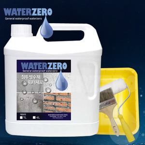 침투방수제(워터제로)4리터 - 욕실 옥상 침투방수 외벽방수 발수 결로 곰팡이