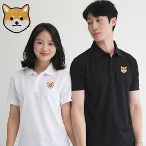 기능성 쿨론 카라 반팔 시바 자수 쿨 티셔츠