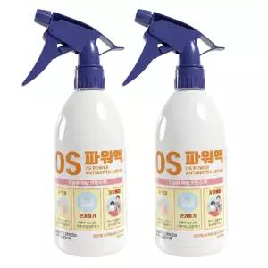 오에스파워액 500ml*2개 에탄올 83% 코로나 살균소독제 뿌리는 살균스프레이 OS파워액