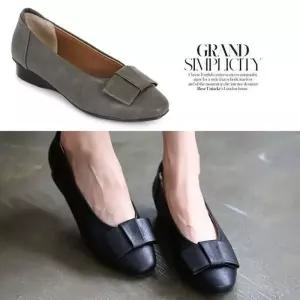 4cm 리본 포인트 플랫슈즈 AM6204