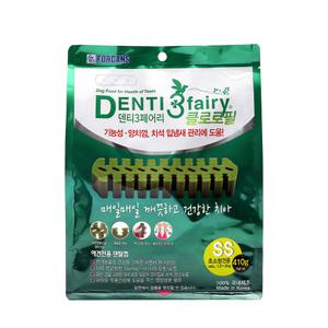 덴티페어리 클로로필 SS 초소형견용 410g 포켄스 강아지 덴탈껌 낱개포장