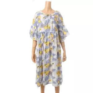 [롯데백화점]몬테밀라노 러블리 밑단 플리츠 빅사이즈 롱 원피스 X106O1205