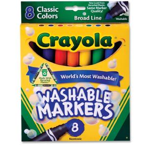 크레욜라 수성마카8색(587808) GY 워셔블수성굵은선마카울트라클린8색-클래식