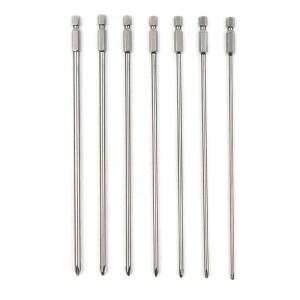 롱 십자 드라이버 비트 200mm 모음 3mm 4mm 4.5mm 5mm 6mm 1개 선택 PH1 PH2 드릴 자석 전동 드릴 수공구