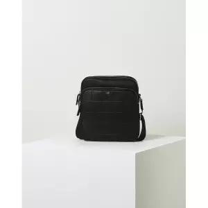 [롯데백화점]닥스 액세서리 LL[쇼핑백동봉][GRID MAXI] 블랙 패턴배색 가죽 크로스백 DBBA4E275