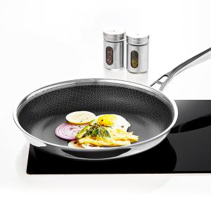 [리벤스] 스타리안 스텐 통3중 IH 인덕션 후라이팬 28cm