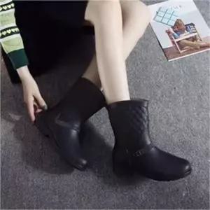 [오노마]ONM 쿨샵 여자 레인부츠 퀄팅 디자인 미들부츠 패션장화 (S8123289)