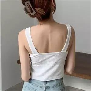 [오노마] ONM 데일리 이너 크롭 나시 나시티 패드 탈부착 바디핏 (S8054243)