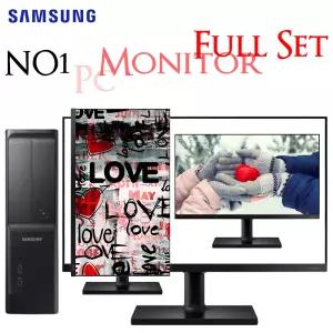 삼성 컴퓨터 모니터 풀세트 윈도우11 DB400S7 슬림형 본체 + LF24T452 IPS 24인치 피벗모니터