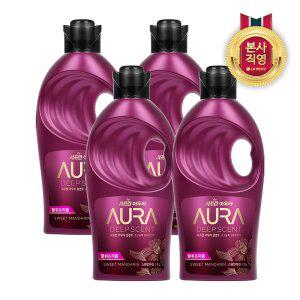 [엘지생활건강]아우라 딥센트 1L 스윗만다린 X 4개