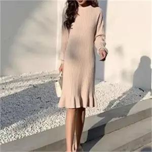 [오노마] ONM 골지 프릴 니트 원피스 입기편한 신축성 데일리 코디 (S8117677)