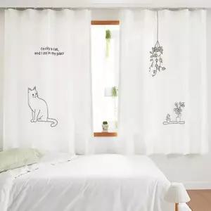[텐바이텐][맞춤]정원의 고양이 아이방 동물 가리개 항균 반창커튼