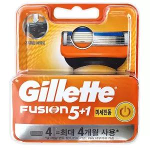 질레트 퓨전파워 면도날 4입 1개