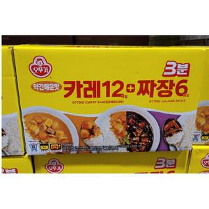 오뚜기 3분 카레200gx12개+짜장200gx6개