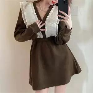 [오노마] ONM 러블리 골지원단 프릴 원피스(2Color) (S8436030)