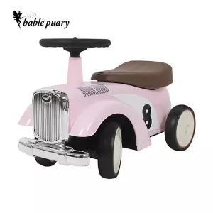 [파파스토이]베이블퓨어리 클래식 유아 붕붕카 무소음 실내 아기 붕붕카 핑크 .