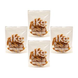 테비 사사미 1kg 닭고기고구마 x4봉 대용량 강아지간식