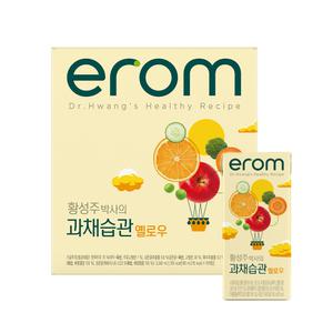 이롬 황성주 과채습관 옐로우 190ml 48팩 야채 과채 과일 주스