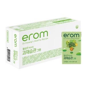 이롬 황성주 과채습관 그린 140ml 24팩 야채 과채 과일 주스