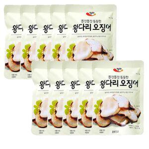 왕다리오징어 슬라이스오징어X10개 왕다리 오징어 술안주 사무실간식 슬라이스오징어