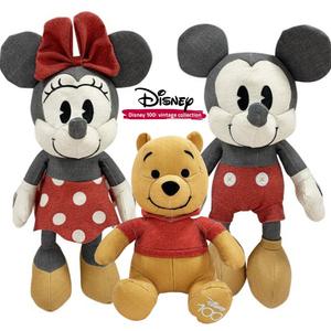 디즈니 100주년 기념 빈티지 미키마우스 미니마우스 푸 애착 동물 곰돌이 인형 43cm