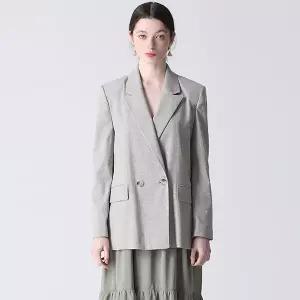 [하프클럽/쉬즈미스]에디션린넨블렌디드더블재킷