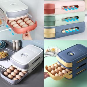 서랍식 냉장고 계란 보관함 달걀 에그 트레이 통 정리함 케이스 보관 용기