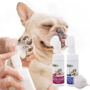 강아지 제로 워터리스 샴푸 버블 반려동물 브러쉬 풋 클렌저 애견 발 세정제