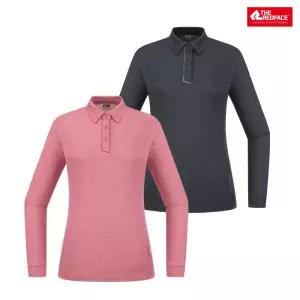 [레드페이스 본사] 여성 뉴멜란셔츠칼라우먼티셔츠 REWFTSF23350