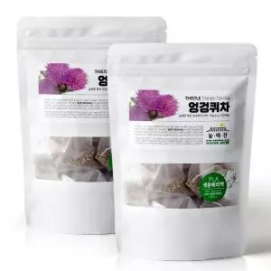 [늘해찬] 볶은 국산 엉겅퀴차 티백 삼각티백 꽃차 대용량 100티백
