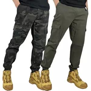 봄 가을 면 조거 작업복바지 ML 등산바지 빅사이즈 스판 등산복 남성 남자 노가다 용접 민방위 카고 조거