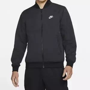 [나이키]국내매장판 나이키 봄버자켓 클럽 우븐 언라인드 블랙 남성가을자켓