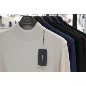 [바쏘](의정부점)24 FW 고급 울&캐시미어 천연소재 순모 100% 하프 터틀넥(반목폴라) 니트 5종 [ 블랙 ...