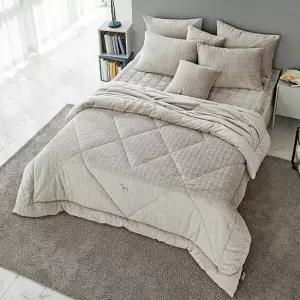 [헤지스홈]극세사 샤인 그레이[8온스] 퀼트이불 싱글