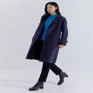 [지센] [셀렉션라인] 여성 울 포인트 핸드메이드 코트 LFLCNA04_BL