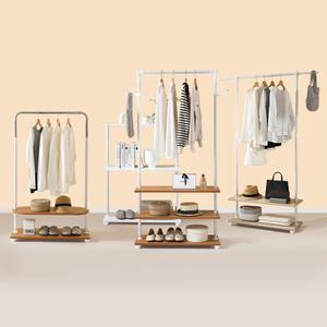 국산 스탠드 옷걸이 행거 모음 WES 우드 감성 이동식 틈새 미니 선반 행거
