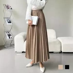 [오노마] ONM 230436 포치 플리츠치마 롱 스커트 밴딩스커트 플리츠 (S12075822)