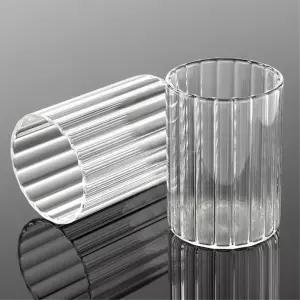 내열 미니유리컵 2p 손잡이없는 음료잔 에이드컵 카페아이스컵 물컵 우유잔