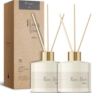 살림백서 라이스&허브 디퓨저 200ml X 2개 10종향 실내 방향제 대용량 인테리어 퍼퓸