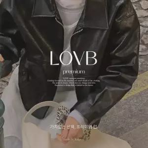 핫핑 [LOVB] L-1418 카라넥 포켓 가죽 집업자켓