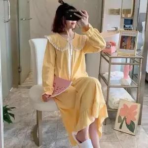 [오노마] ONM 1032 스타일 더하기 카라레이스잠옷원피스 (S11877028)