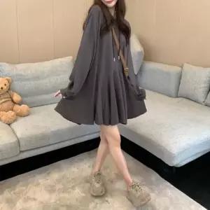 [오노마] ONM 원피스 플레어원피스 플레어 차콜 옐로우그린 후드원 (S12077597)