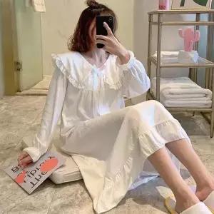 [오노마] ONM 카라레이스원피스잠옷 홈웨어원피스 5컬러 잠옷원피스 (S11327132)