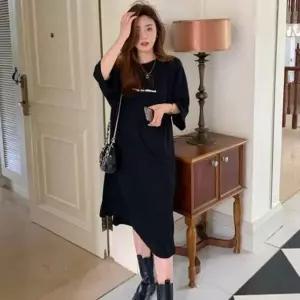 [오노마] ONM 베이직 롱원피스 오버핏 면원피스 데일리 무난한 루즈 (S12075114)