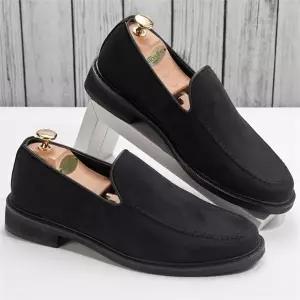 [셀러허브][라일리] Rly L887 그리드 블랙 스웨이드 남성로퍼 단화 (S9756983)