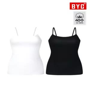 [BYC][딱50장만 이가격]BYC 여성 샤르망 끈런닝 1장 화이트 블랙 RCR0024