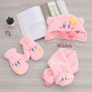 별커비털모자 커비목도리장갑 겨울 티류으스