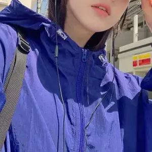 핫핑 [간절기템] 트래벌 루즈핏 스트링 바람막이 후드집업